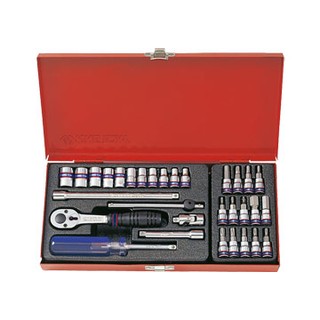 1/4" bộ tuýp 31 chi tiết hệ mét Kingtony 2031MR