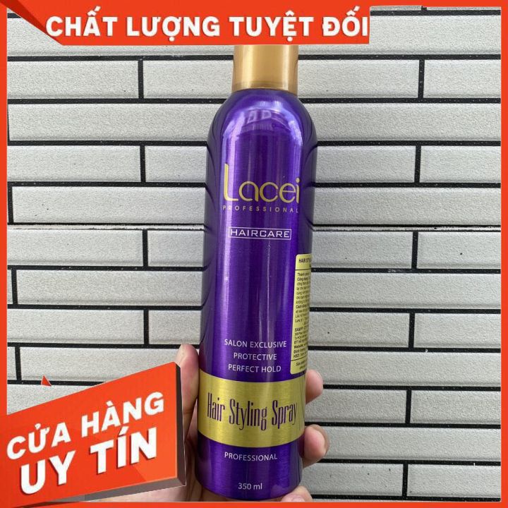 Keo xịt tóc,gôm xịt toc Lacei Hair Styling Spray 350ml-Keo mềm và keo cứng -dễ dàng tạo kiểu -giữ nếp lâu-mùi thơm dễ ịu