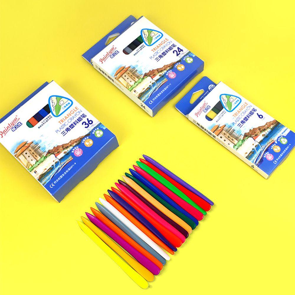 PISTA Bộ 24 Bút Chì Màu Vẽ Tranh Sơn Dầu Không Bẩn Tiện Dụng