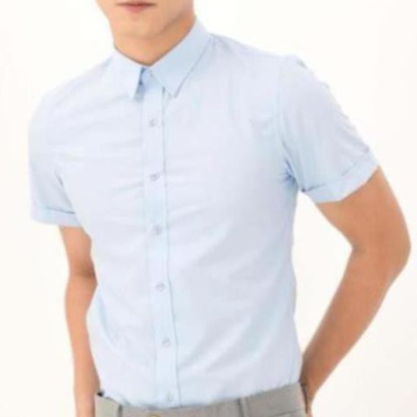 Áo SƠ MI CỘC TAY Nam, Chất Vải Lụa Không Nhăn, Thoáng Mát, Lịch Sự, Dáng Slimfit Hàn Quốc | BigBuy360 - bigbuy360.vn