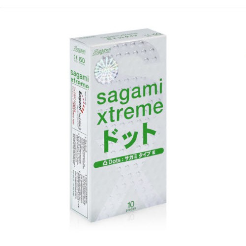 Bao cao su  SAGAMI XTREME gân gai, siêu mỏng với hộp 10 chiếc - Mummart