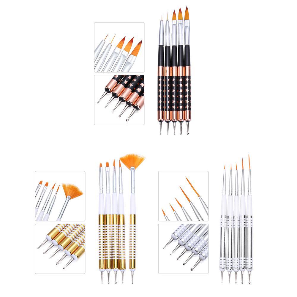 DIACHAVN Bút Hai Đầu 2 Trong 1 Dùng Trang Trí Móng Nghệ Thuật