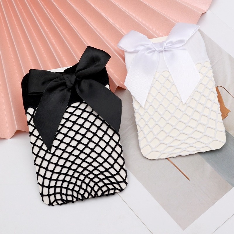 Vớ Lưới Dài Qua Gối Phối Nơ Phong Cách Thời Trang Mùa Hè Cho Nữ