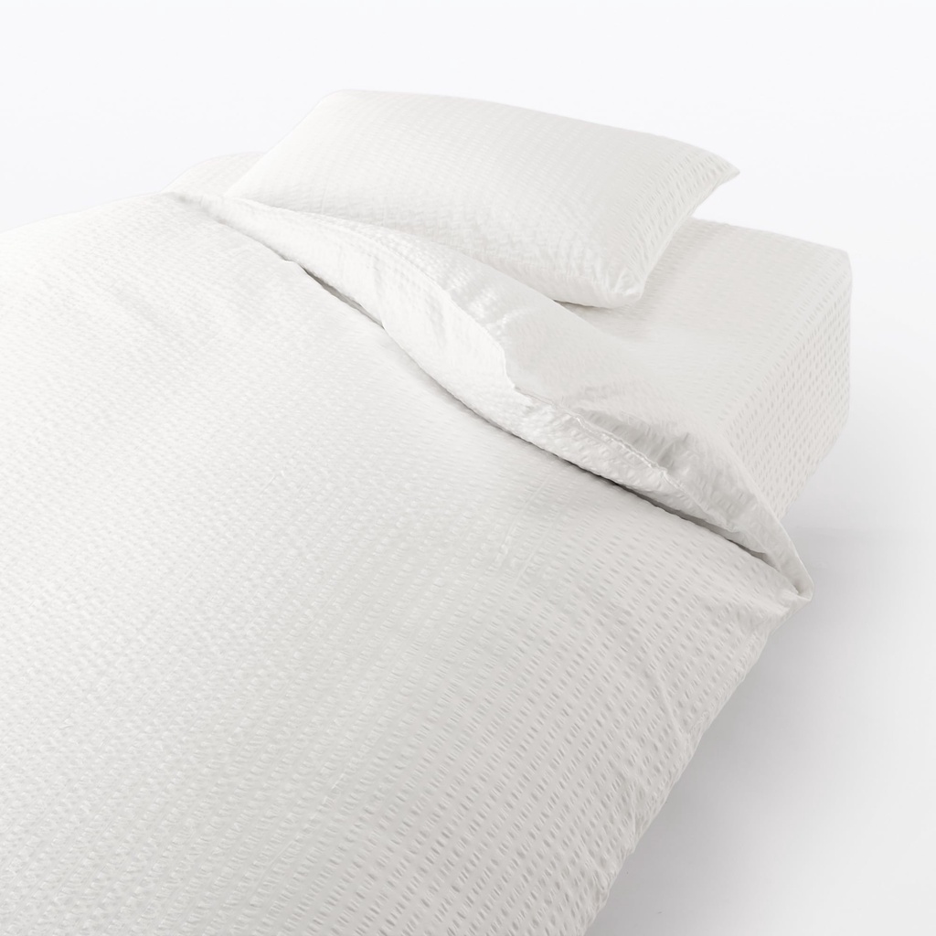 MUJI VỎ NỆM COTTON SEERSUCKER