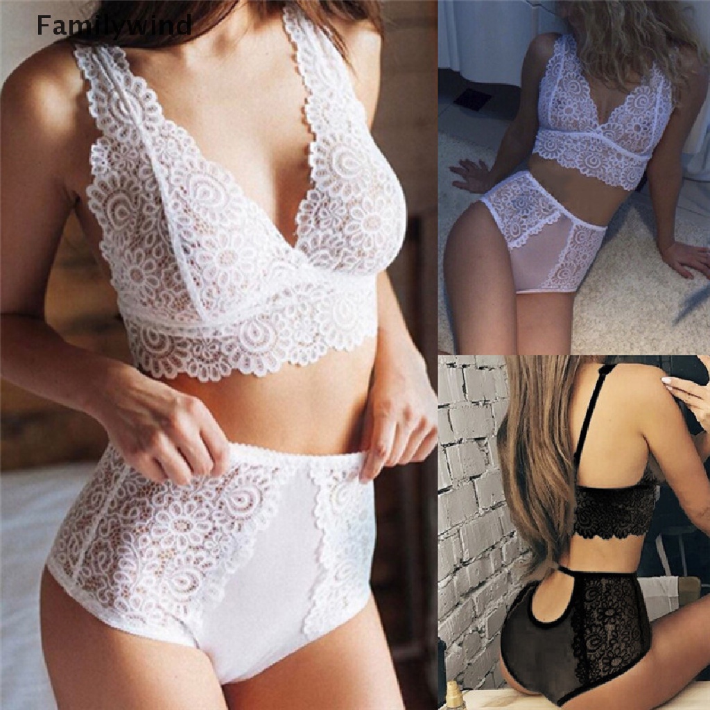 Bộ Đồ Lót Ren Nâng Ngực Trong Suốt Thêu Họa Tiết Quyến Rũ Cho Nữ