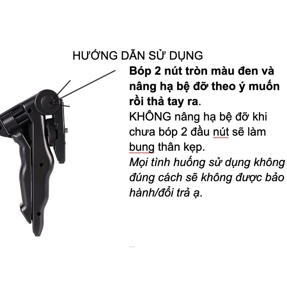 Tripod giá đỡ 3 chân mini đa năng hỗ trợ tay cầm, để bàn cho điện thoại, gopro giá rẻ