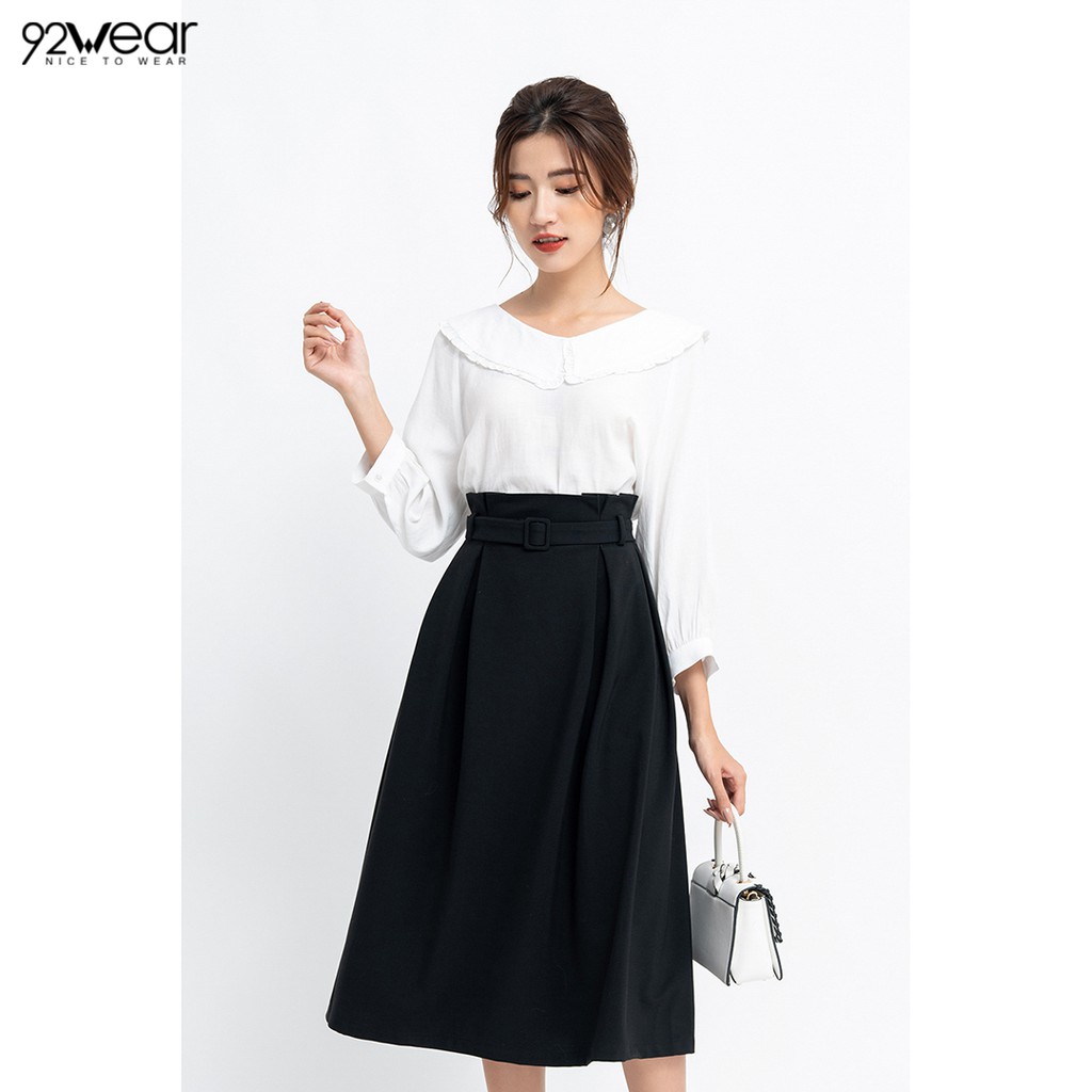 [Mã WABRLOW5 giảm 15% đơn 300K] Chân váy nữ dài xếp ly cạp liền JDW0727 92WEAR