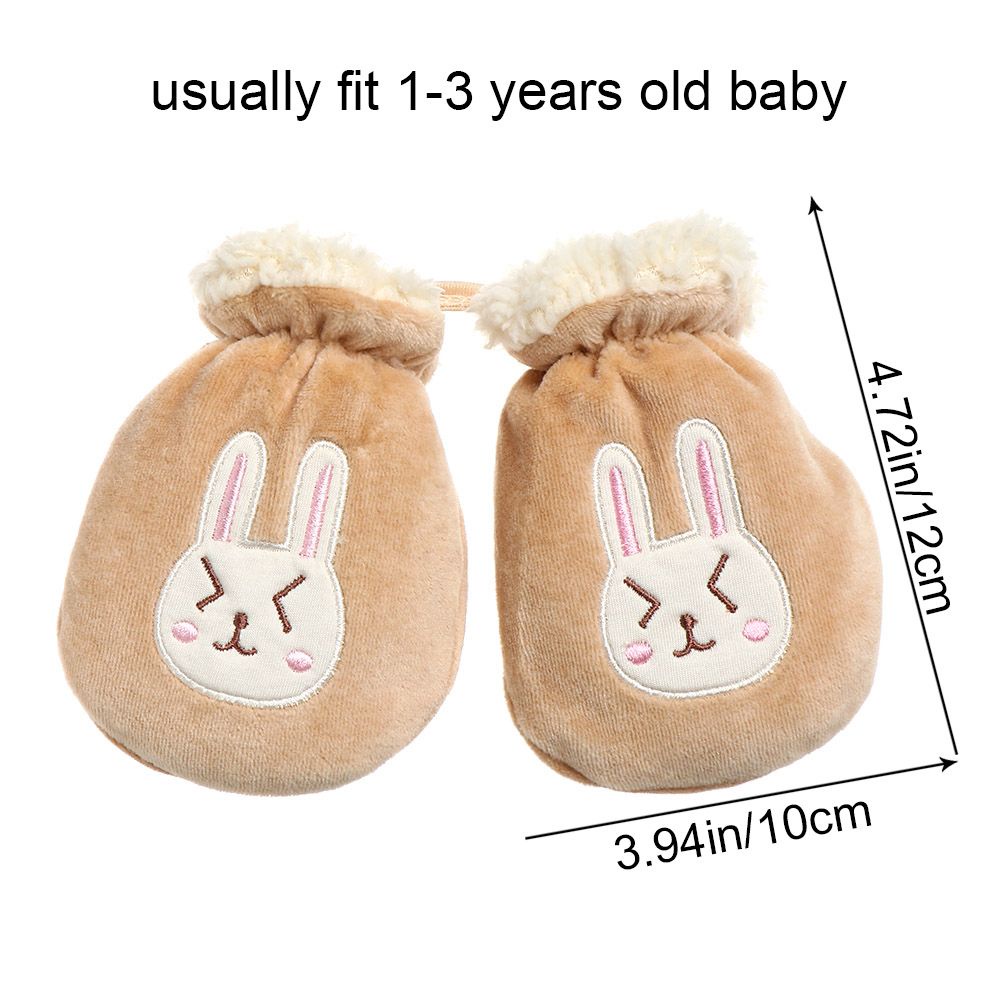 Găng tay giữ ấm họa tiết hoạt hình dễ thương thích hợp cho bé 1-3 tuổi