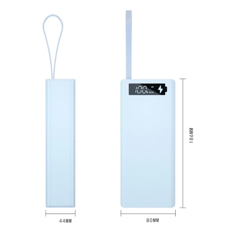Hộp đựng 16 cell pin dự phòng 18650 sạc nhanh QC C16-PD-QI