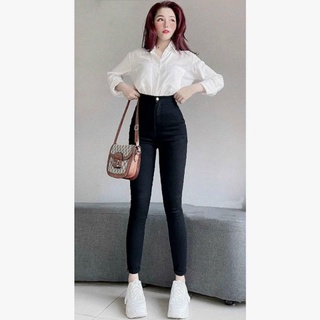 Quần Jean Dài Co Giãn chất co giãn mềm mịn