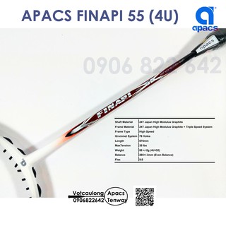 {Chính hãng}-[ Vợt cầu lông Apacs Finapi 55 - 4U]