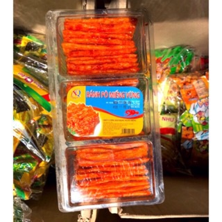 Bánh pò miếng vừng 3 ngăn 60 cái 320g vị cay nhẹ, Bánh quẩy thơm ngon mùi bò hấp dẫn