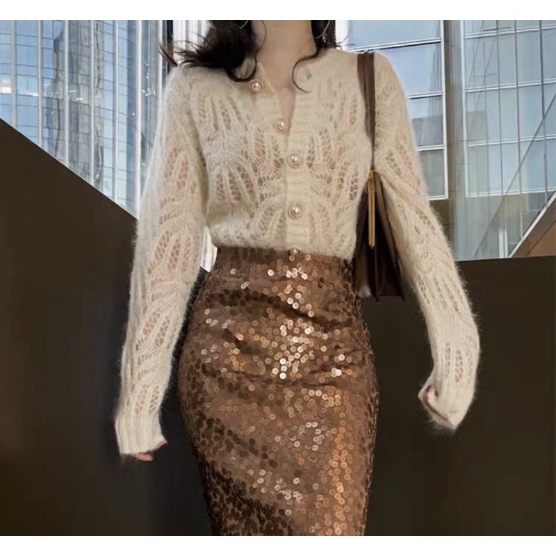 Áo Len Zara Auth Tuồn Sang Trọng Sexy Dịu Dàng Size S