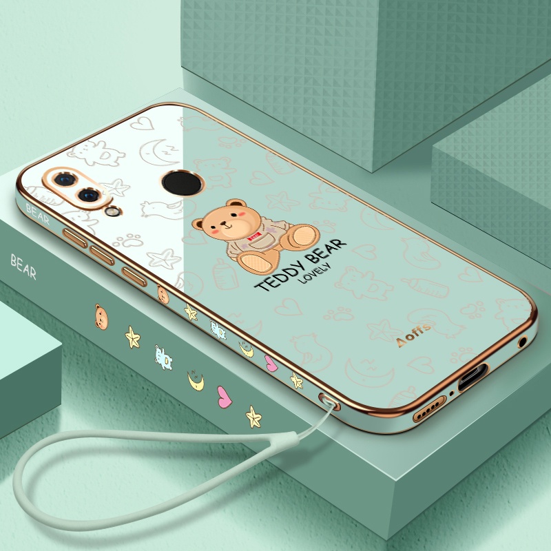 Ốp điện thoại QIANZI gấu Teddy cho Samsung A31 Samsung A30 Samsung A20 Samsung A50 Samsung A50S Samsung A30S A70