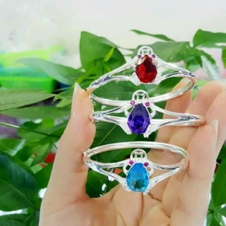 Lắc tay nữ bạc ta 925 cóc ngậm tiền đá phong thuỷ