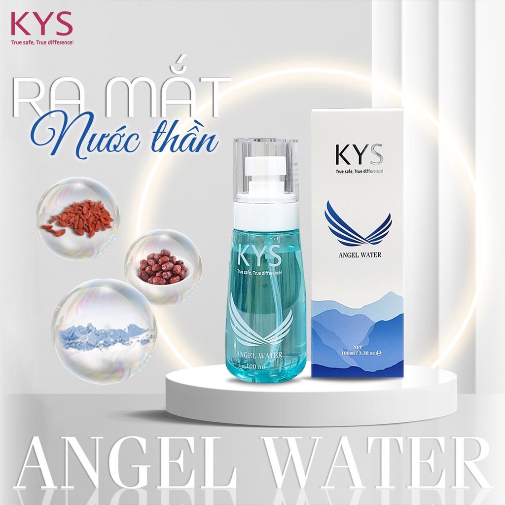 Xịt khoáng Angel Water KYS 5 in 1 Nước T.HẦN cấp khoáng dưỡng ẩm cấp nước và kiềm dầu cho da sáng mịn 100ml