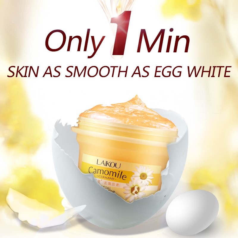 Tẩy tế bào chết LAIKOU chiết xuất hoa cúc làm sạch cơ thể hiệu quả 120g