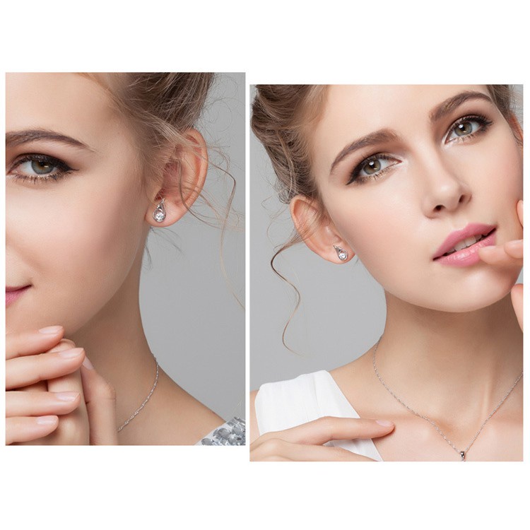 Khuyên Tai Bạc 925 Hình Cá Heo / Vương Miện / Bông Hoa / Vương Miện Dễ Thương Cho Nữ