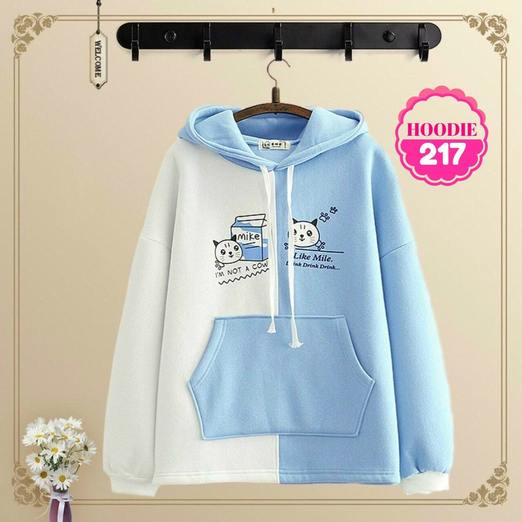 ÁO HOODIE PHỐI MÀU CỰC XINH AHD217 ⚡FREESHIP⚡100% ẢNH THẬT⚡ NN CHUYÊN SỈ - NN STORE | BigBuy360 - bigbuy360.vn