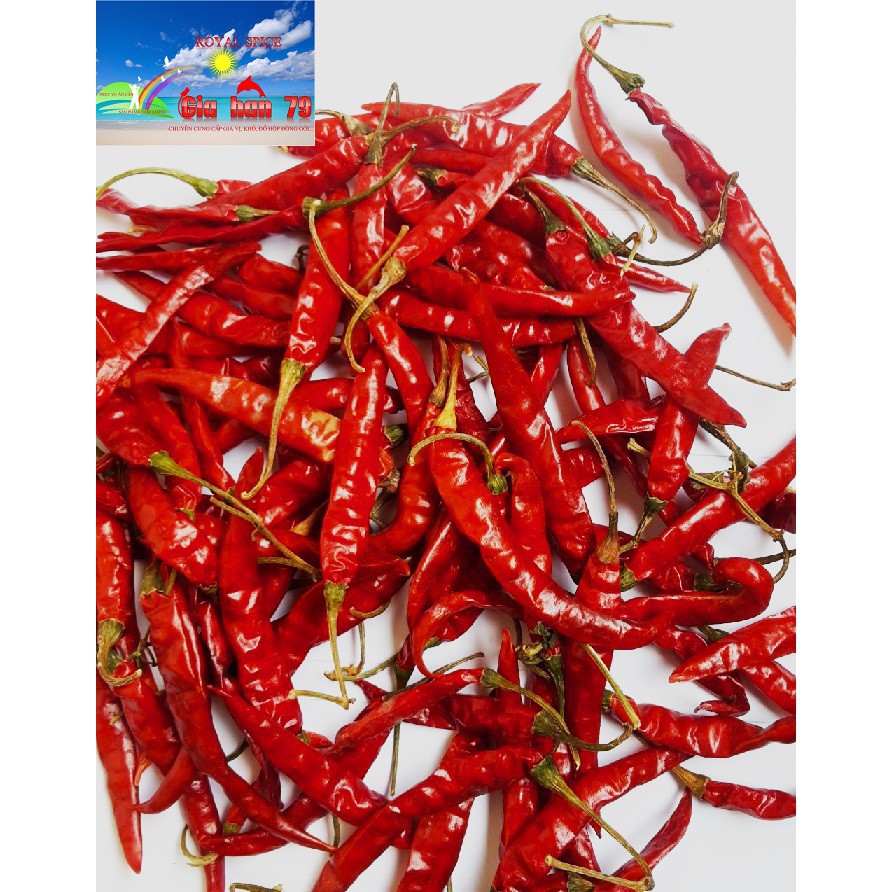ớt trái phơi khô organic