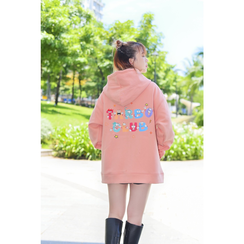 ÁO KHOÁC TARBO.CLUB - HOODEI ZIP NAUGHTY DÀNH CHO NAM NỮ-ÁO HOODEI NỈ - KHOÁC ZIP DAY KÉO LOCAL BRAN