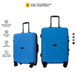 [New] Vali nhựa cao cấp vỡ 1 đổi 1 TRAVELKING-886 kích thước 20, 24 inch chính hãng Hùng Phát - Bảo hành 5 năm