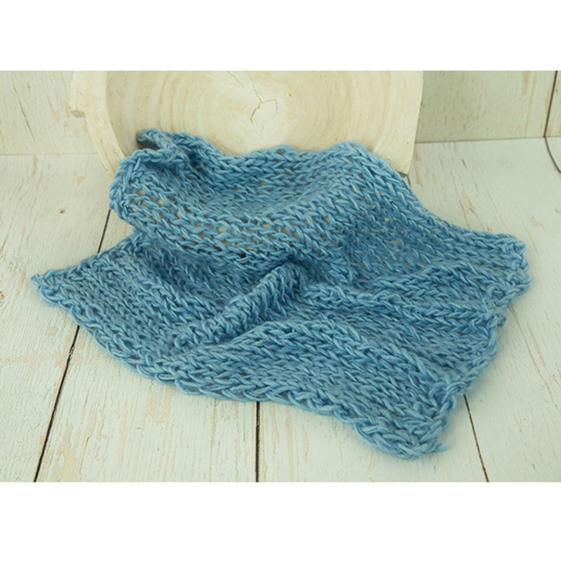 Chăn Đan Len Xinh Xắn Dùng Làm Đạo Cụ Chụp Ảnh Cho Bé Sơ Sinh