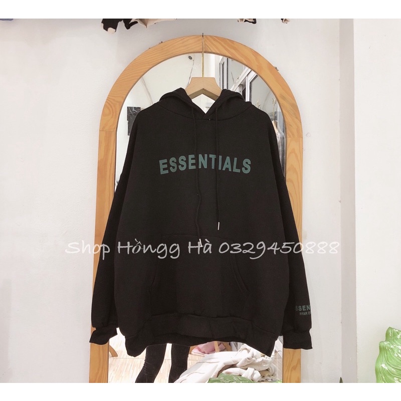 Áo Hoodie nỉ essentials oversize