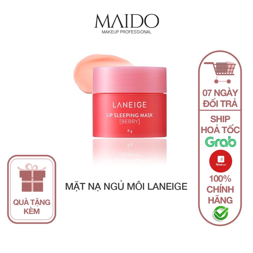 Mặt nạ ngủ môi Laneige Lip Sleeping Mask Berry 3g H001 MAIDO cosmetics