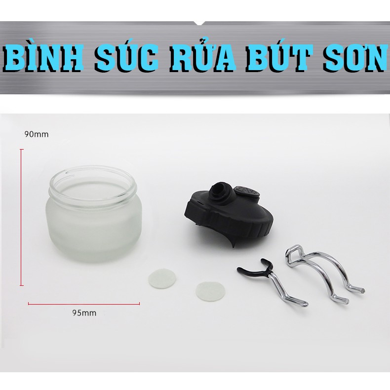 Bình súc rửa súng sơn Airbrush - Airbrush Cleaning Pot