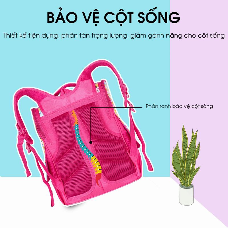 Cặp Học Sinh Chống Gù MITI C11060W_SOF Dành Cho Bé Gái