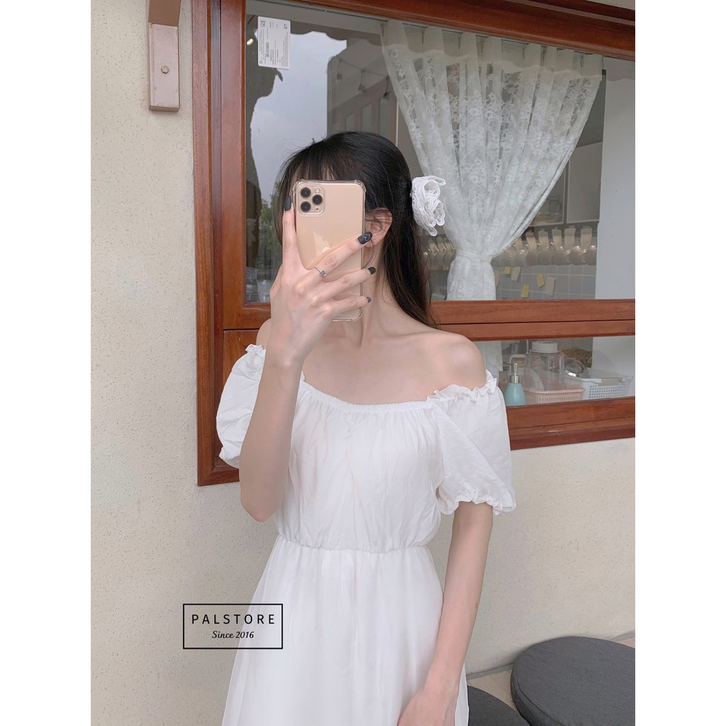 [Mã SKAMSALEP6 giảm 10% tối đa 100K đơn 150K] Đầm cổ vuông lệch vạt | BigBuy360 - bigbuy360.vn