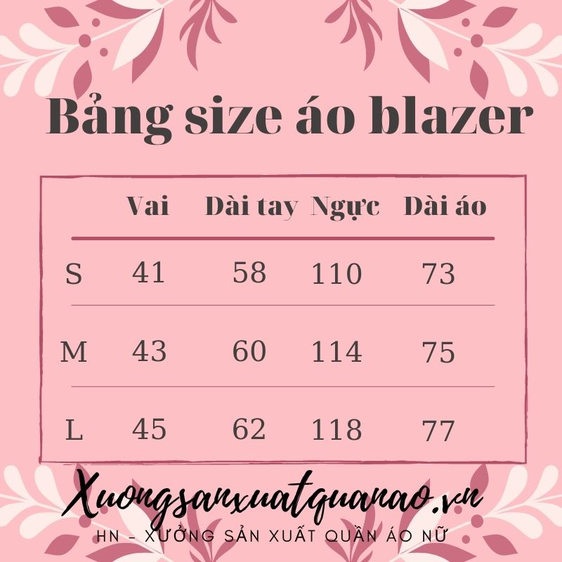 Áo khoác blazer vest nữ full màu có size