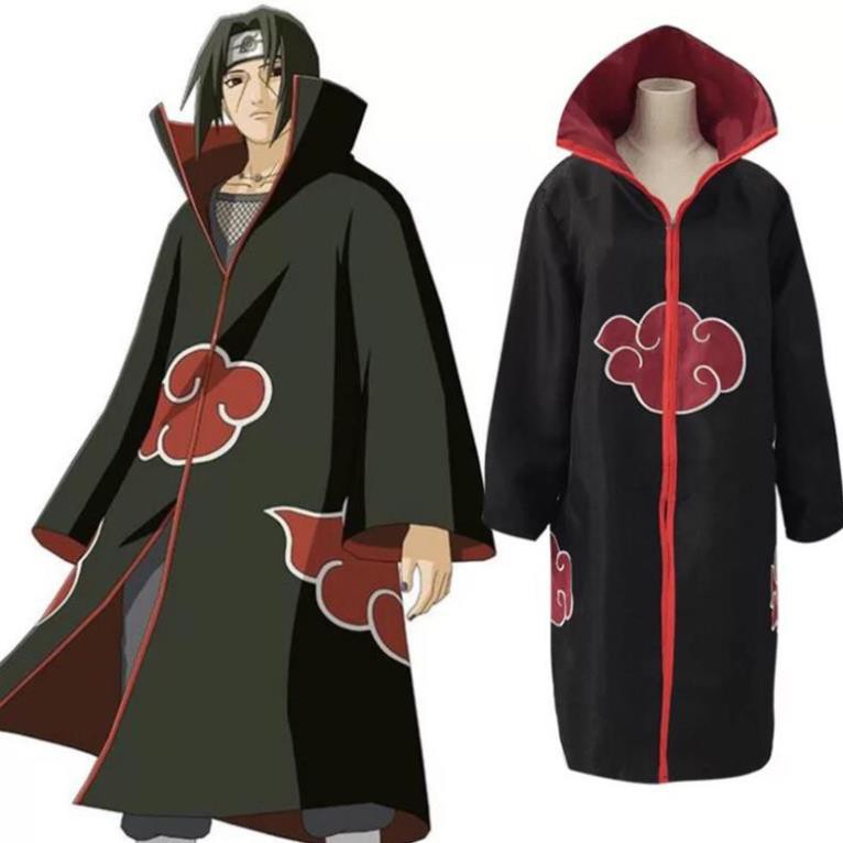XẢ KHO - Áo Choàng Hóa Trang Nhân Vật Anime Akatsuki Itachi  - mẫu mới