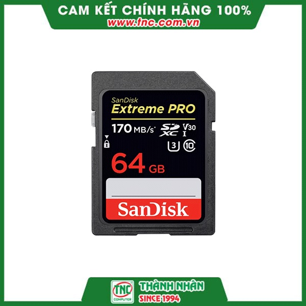 Thẻ nhớ SDHC 64GB Sandisk Extreme Pro