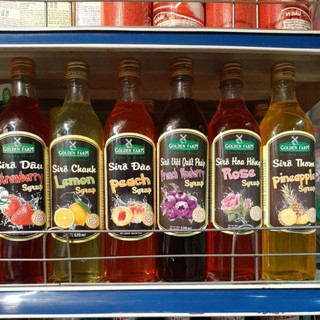 Sirô / syro / syrup hoa quả nhiều mùi vị golden farm