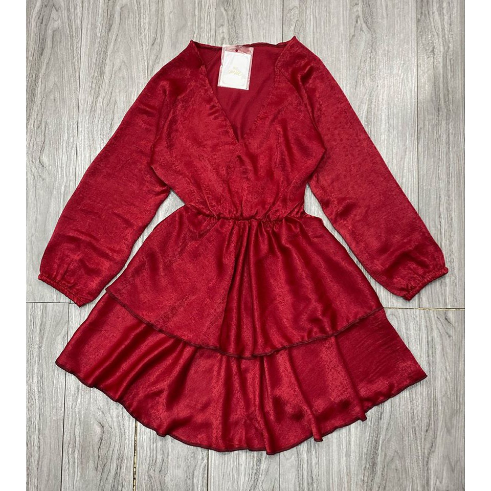 Váy LỤA NHUNG PHỐI TẦNG Siêu đẹp