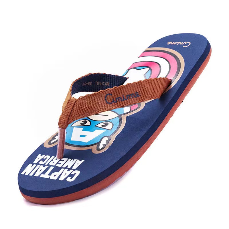 Dép Xỏ Ngón Chống Trượt In Hình Người Nhện Marvel Thời Trang Cá Tính Ngoài Trời