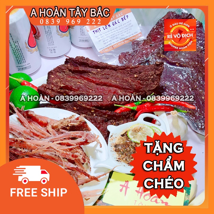 Thịt Lợn Gác Bếp tặng chẩm chéo (500g)