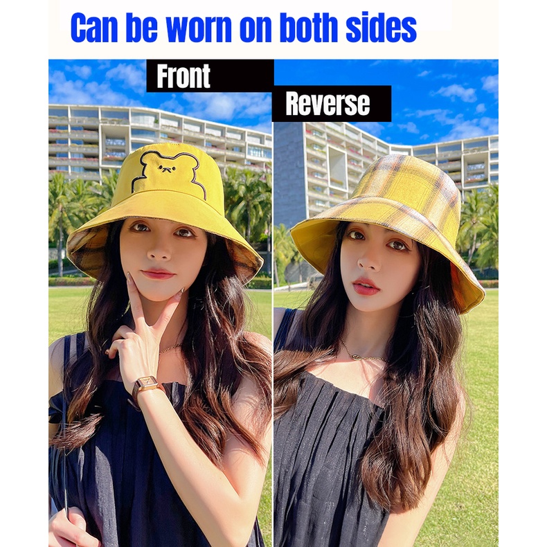 Nón Vành Hai Mặt Thời Trang Xuân Hè Xinh Xắn Dành Cho Nữ