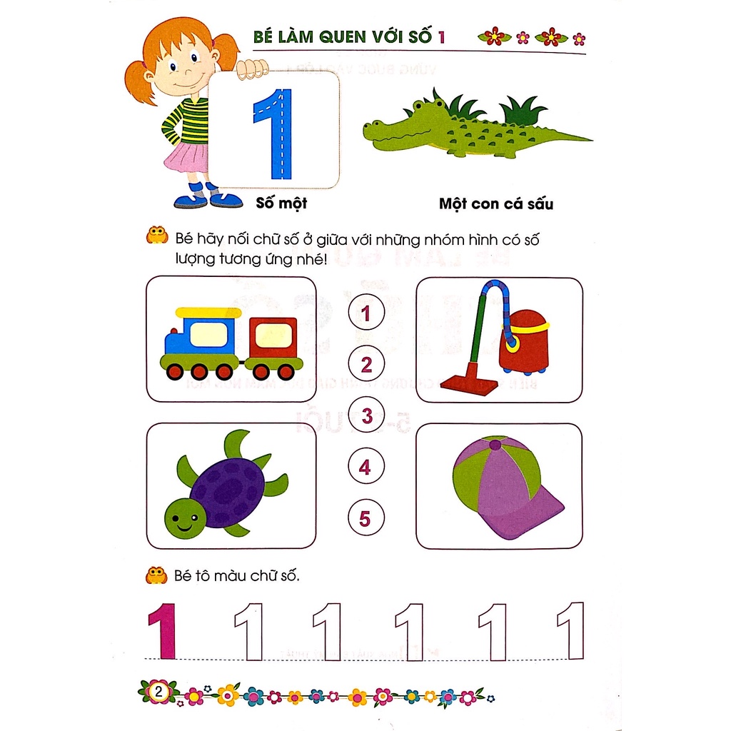 Sách-Giúp bé vững bước vào lớp 1 - Bé làm quen với chữ số (5-6 tuổi)