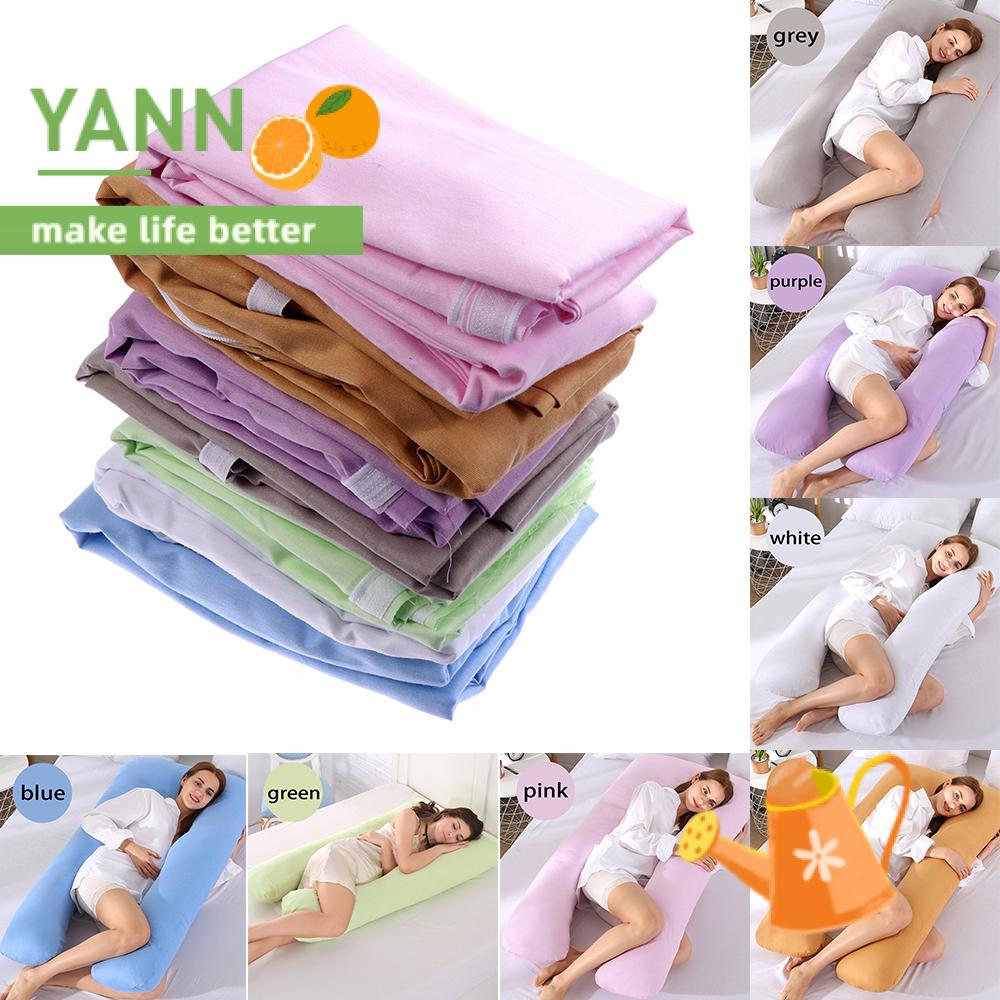 Vỏ Gối Chữ U Bằng Cotton Nhiều Màu Tiện Dụng Cho Phụ Nữ Mang Thai