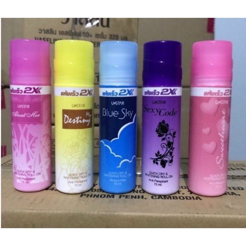 Lăn Khử Mùi 2X Thái Lan 75ml - Lăn Nách