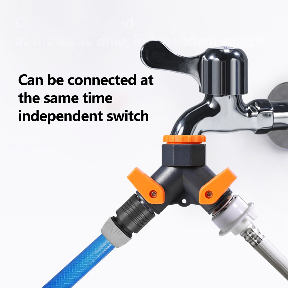 Đầu nối ống nước 2 đầu EKEZ kích thước 8.5*9.0cm giảm tốc 1/2&quot; 3/4&quot; chất liệu ABS và PP cho sân vườn tưới tiêu