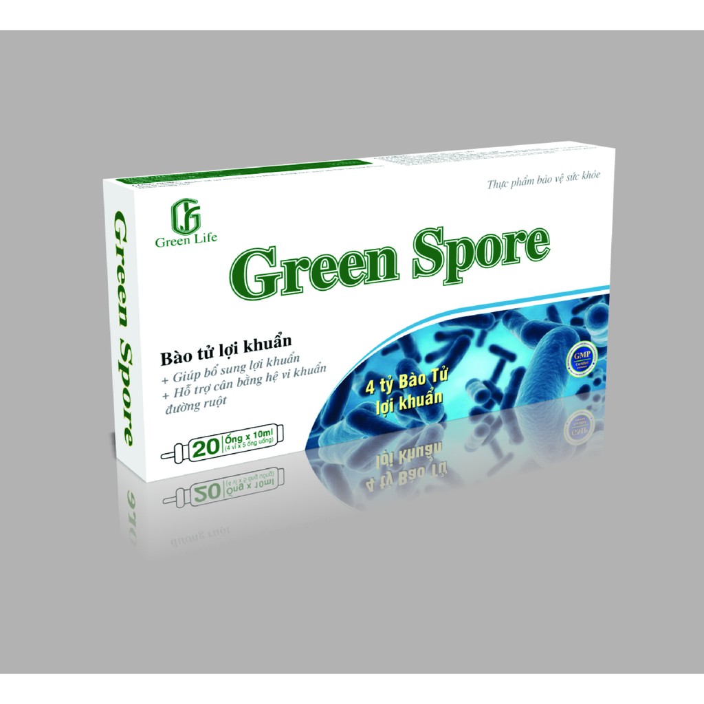 Men Tiêu Hóa Green Spore - Cân Bằng Hệ Vi Sinh Đường Ruột (cho trẻ từ 6 tháng tuổi) 20 ống