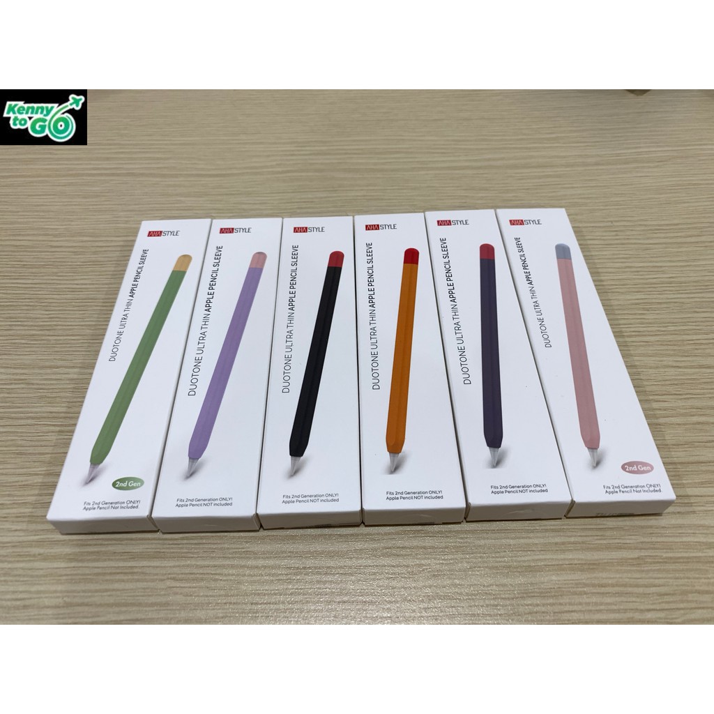 Ốp Case Apple Pencil 2 Silicone Cao Cấp Kiểu Bút Chì Chính Hãng Thương Hiệu AHA STYLE