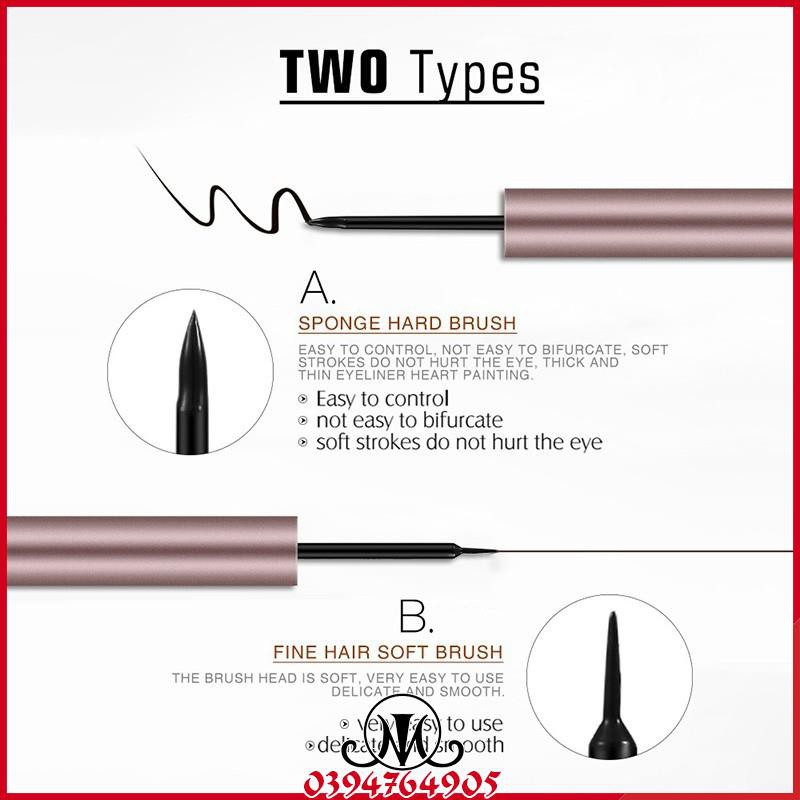 Bút kẻ mắt dạng nước O.TWO.O Rose Gold Waterproof Liquid Eyeliner MO23 | BigBuy360 - bigbuy360.vn