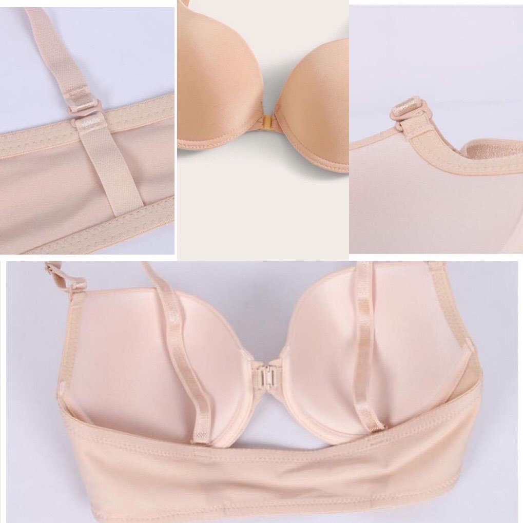 Áo lót đúc su trơn cài trước - Áo chip nâng đẩy dây mảnh siêu quyến rũ shop BUKI