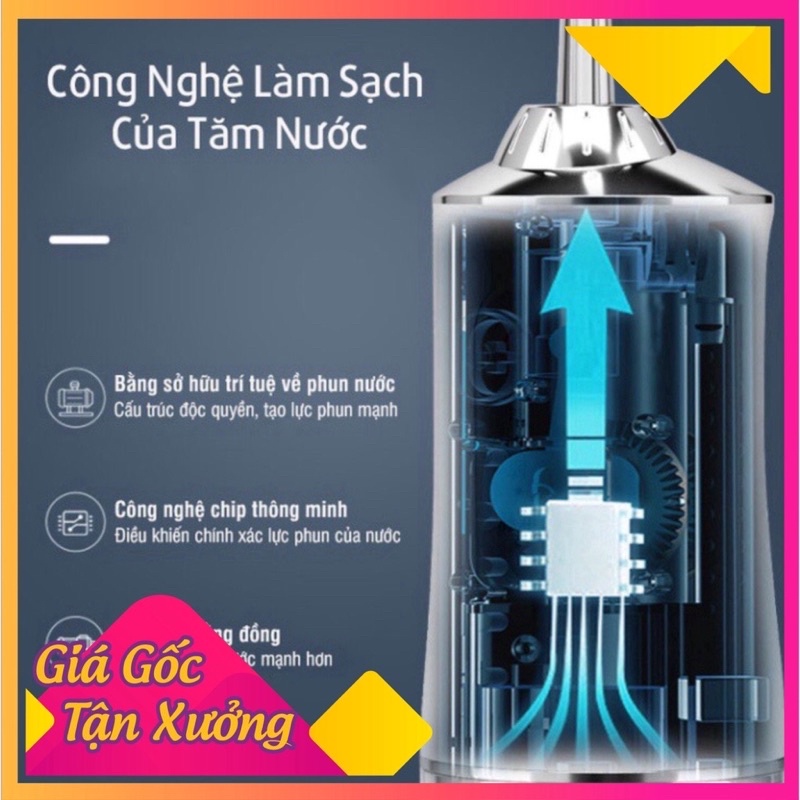 Máy Tăm Nước Cầm Tay ,Tăm Nước xịt vệ sinh răng miệng hàng chính hãng. - Tăm Nước Vệ Sinh Răng Miệng