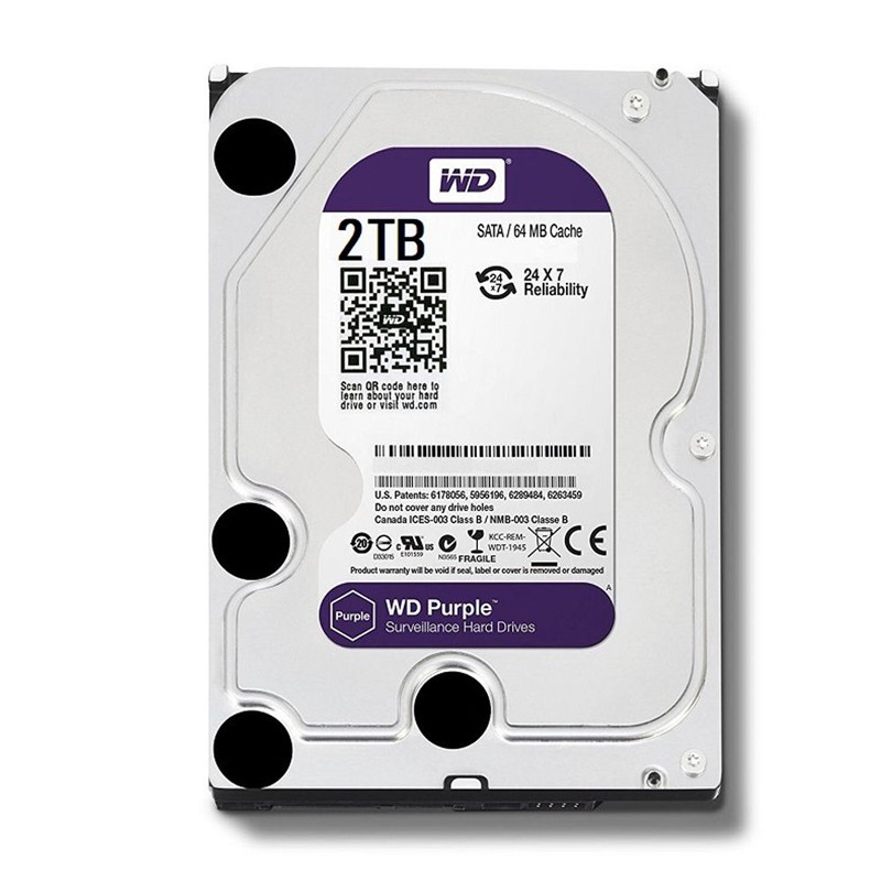 Ổ Cứng Gắn Trong HDD WD 2Tb Tím - WD20PURZ - Hàng Chính Hãng | BigBuy360 - bigbuy360.vn